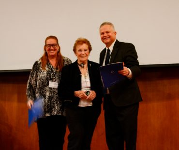 Maribel Cormack, Ken Pugh y Marcela Raffo
